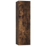 vidaXL Ensemble de meubles TV 4 Pièces Chêne fumé Bois d'ingénierie