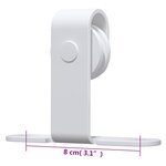 vidaXL Kit mini de porte d'armoire coulissante Acier au carbone 122 cm