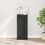 Buffet vidaXL Chêne Noir 30x30x70 cm Bois d'ingénierie