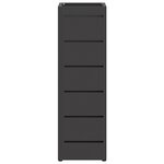 vidaXL Porte-parapluie Noir Métal Moyen Rangement Porte-parapluie
