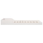vidaXL Cadre de lit Blanc 90 x 190 cm Bois massif en pin