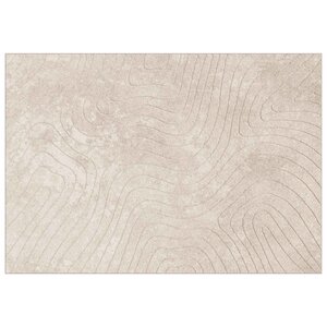 vidaXL Tapis de surface PALMERAS Beige 140 x 200 cm Polyester