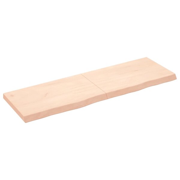 vidaXL Étagère murale 160x50x(2-6) cm bois de chêne massif non traité