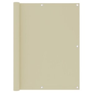 vidaXL Écran de balcon Crème 120x600 cm Tissu Oxford