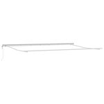 vidaXL Auvent Rétractable Automatique Gris Clair 600x350 cm