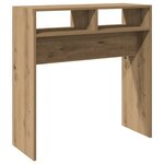 vidaXL Table console chêne artisanal 78x30x80 cm bois d'ingénierie