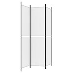 vidaXL Cloison de séparation 3 panneaux Blanc 150x200 cm Tissu