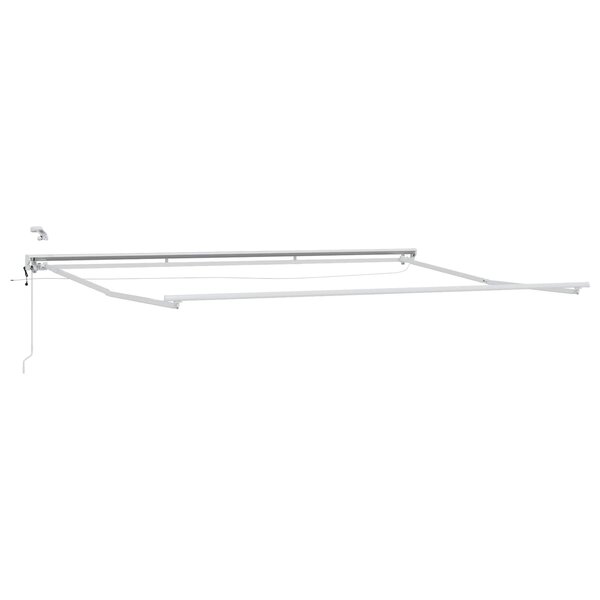 vidaXL Cadre de store électrique avec LED Blanc 4 × 3 5 m Aluminium