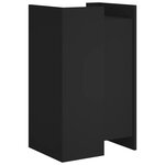 vidaXL Buffet noir 45x35x75 cm bois d’ingénierie