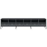 vidaXL Meuble TV anthracite 202x39x43 5 cm acier laminé à froid