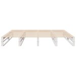vidaXL Cadre de lit sans matelas blanc 180x200 cm bois massif de pin