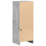 vidaXL Buffet avec LED gris béton 38x34x100 cm bois d'ingénierie