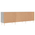 vidaXL Meuble TV sonoma gris 150x30x50 cm bois d'ingénierie