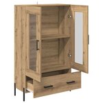 vidaXL Haut Armoire Corona Chêne artisanal 69 5 x 31 x 115 cm