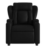 vidaXL Fauteuil de massage inclinable noir similicuir