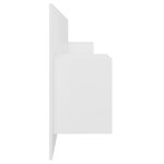 vidaXL Tête de lit avec armoires Blanc Bois d'ingénierie