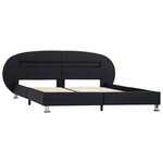 vidaXL Cadre de lit avec LED sans matelas noir 180x200 cm