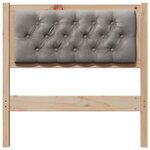 vidaXL Tête de lit Autre Marron et taupe 75 cm Bois massif en pin