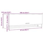 vidaXL Garde-robe vieux bois 100x32 5x35 cm bois d'ingénierie