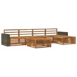 vidaXL Ensemble de canapés d'extérieur 6 pc Naturel