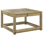 vidaXL Salon de jardin 6 Pièces bois de pin imprégné