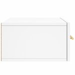 vidaXL Table de chevet murale blanc 35x35x20 cm