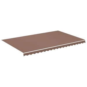 vidaXL Tissu de remplacement pour auvent Marron 5x3 m
