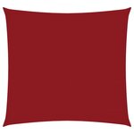 vidaXL Voile de parasol tissu oxford carré 4x4 m rouge