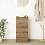 vidaXL Buffet chêne artisanal 37 5x35x76 cm bois d'ingénierie