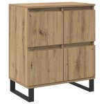 vidaXL Buffet 2 Pièces Chêne artisanal 60 x 35 x 70 cm