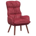 vidaXL Fauteuil relaxant Rouge bordeaux 69 x 74 x 93 cm Faux cuir