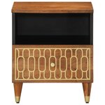 vidaXL Tables de chevet 2 Pièces 40x33x46 cm Bois de manguier solide