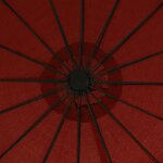 vidaXL Parasol suspendu avec poteau terre cuite 3 m