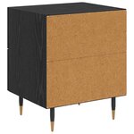 vidaXL Cabinet de chevet avec tiroir Chêne noir 40 x 35 x 47 5 cm
