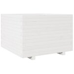 vidaXL Jardinière blanc 70x70x49 5 cm bois de pin massif