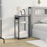vidaXL Cabinet de chevet Sonoma gris 41 x 28 x 76 cm Bois d'ingénierie