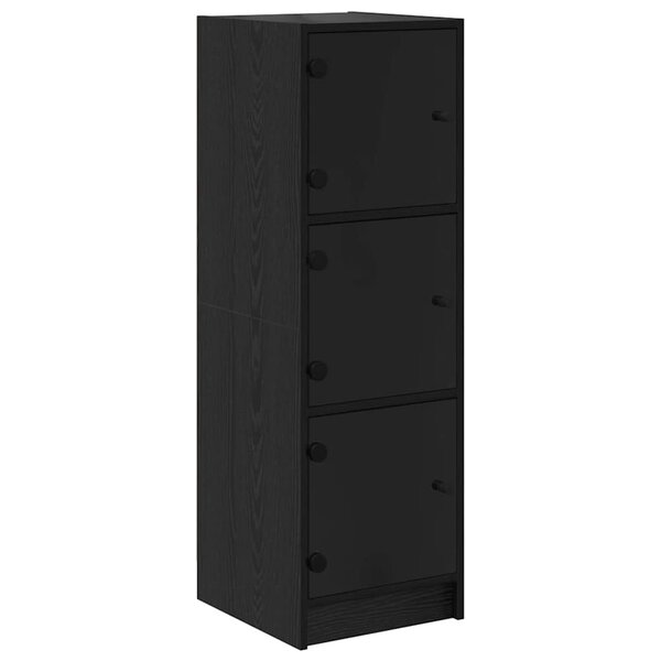 vidaXL Haut Armoire Chêne noir 35 x 37 x 109 cm Bois d'ingénierie