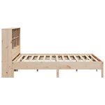 vidaXL Lit bibliothèque sans matelas 200x200 cm bois massif de pin