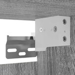 vidaXL Meuble TV mural Sonoma gris 30 5x30x30 cm