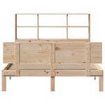 vidaXL Lit bibliothèque sans matelas 140x190 cm bois de pin massif