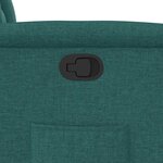 vidaXL Fauteuil inclinable Vert foncé Tissu