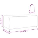 vidaXL Housse pour mobilier d'extérieur Noir 200 x 110 x 70 cm 420D