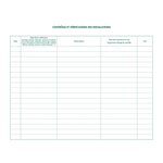 Piqûre 24x32cm Registre de sécurité pour les établissement recevant du public - 32 pages EXACOMPTA