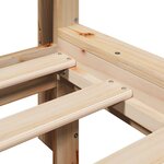 vidaXL Lit bibliothèque sans matelas 160x200 cm bois massif de pin