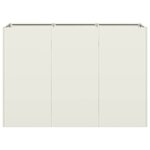 vidaXL Jardinière blanc 120x40x80 cm acier laminé à froid