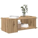 vidaXL Table basse Chêne artisanal 90 x 50 x 33 cm Bois d'ingénierie