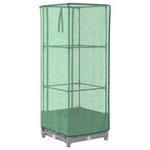 vidaXL Jardinière surélevée avec housse aspect rotin 40x40x123 cm