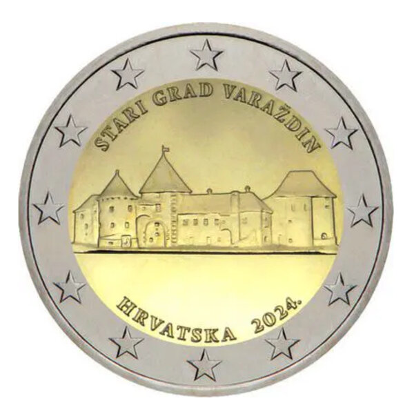 2 euros commémorative Croatie 2024 - Château de Vara din.