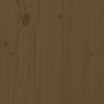 vidaXL Cadre de lit Marron miel Bois massif 200x200 cm