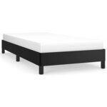 vidaXL Cadre de lit Noir 90x200 cm Similicuir